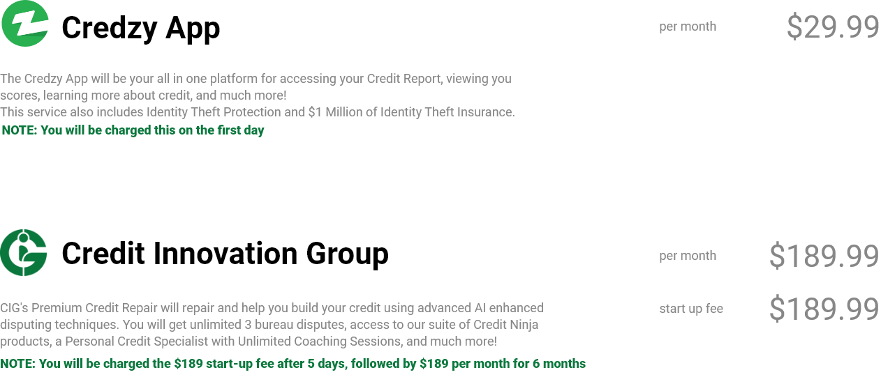 Pricing information for our premium service.