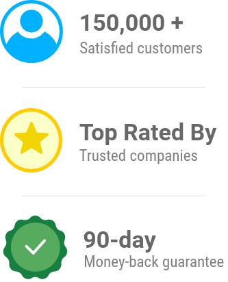 Charts showing credit score improvements.
