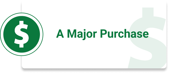 Major Purchase Green