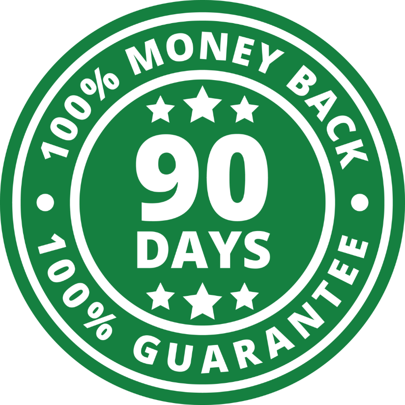 90-day guarantee badge